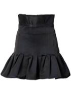 Ellery Ruffled Mini Skirt, Women's, Size: 6, Blue, Polyester