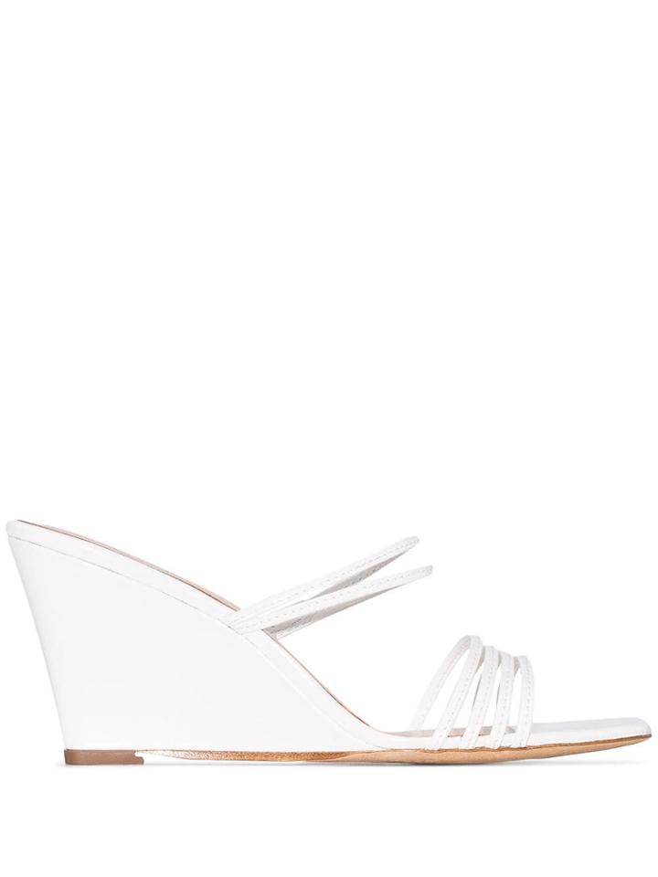 Kalda Simon 70mm Wedge Sandals - White