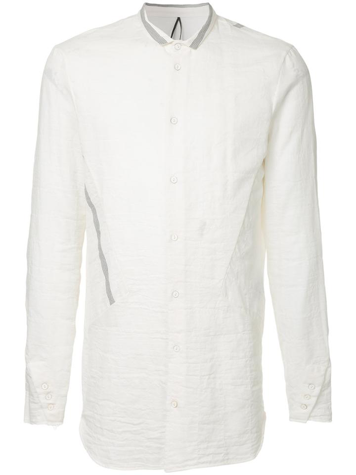 Masnada Long-sleeved Marl Shirt - White