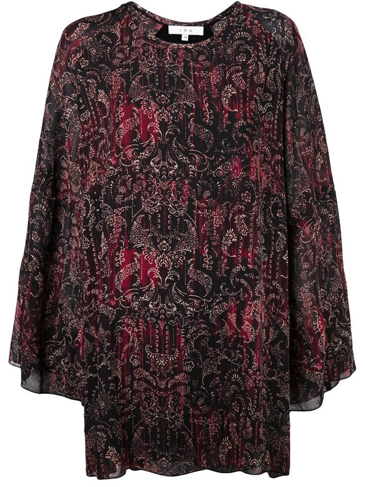 Iro Paisley Print Dress, Women's, Size: 36, Blue, Cotton/viscose