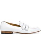 Leqarant Front Strap Loafers - White