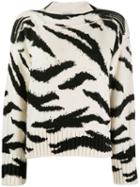 Philosophy Di Lorenzo Serafini Animal Pattern Wool Sweater - White