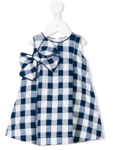 La Stupenderia - Checked Dress - Kids - Cotton/polyamide - 12 Mth, White