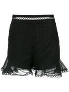 Olympiah Lace Inserts Shorts - Black