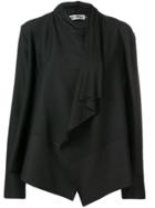 Issey Miyake Pleated Draped Jacket - Black