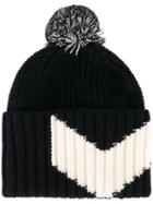 Moncler Gamme Bleu Pom Pom Beanie, Men's, Blue, Virgin Wool