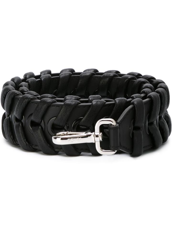 Fendi 'strap You' Interchangeable Strap, Women's, Black, Leather