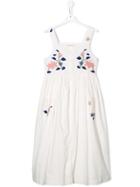 Bonpoint Teen Embroidered Summer Dress - White
