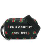 Philosophy Di Lorenzo Serafini Rose Embroidered Belt Bag - Black