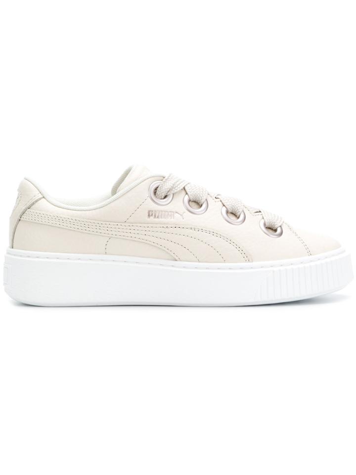Puma Platform Kiss Senakers - Nude & Neutrals