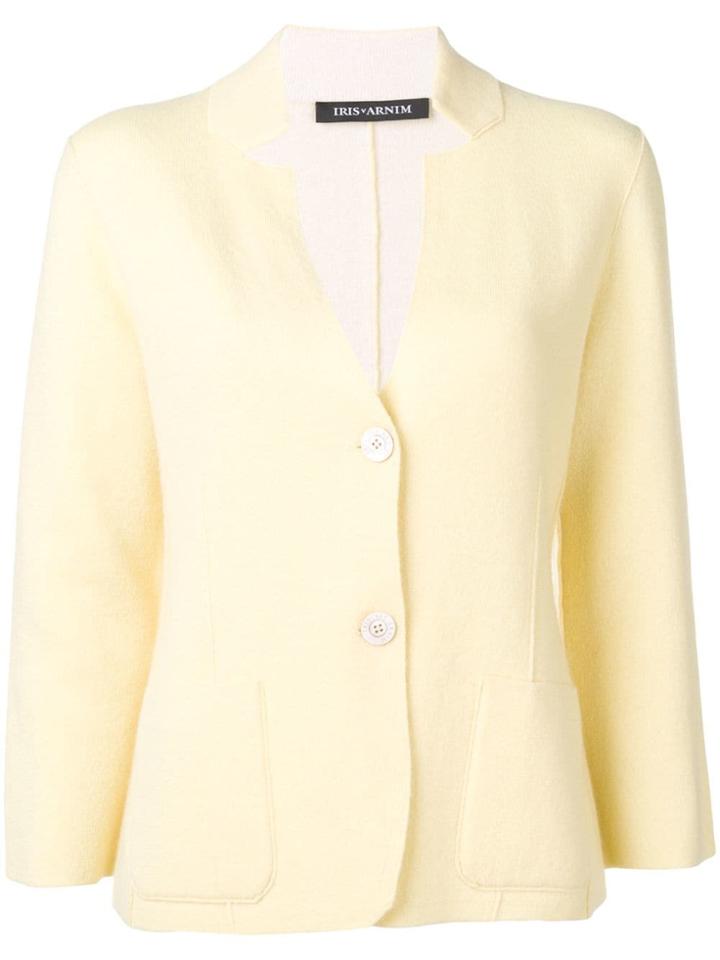 Iris Von Arnim Knitted Cardigan - Yellow