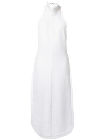 Tatuna Nikolaishvili Apron Blouse, Women's, Size: Small, White, Cotton
