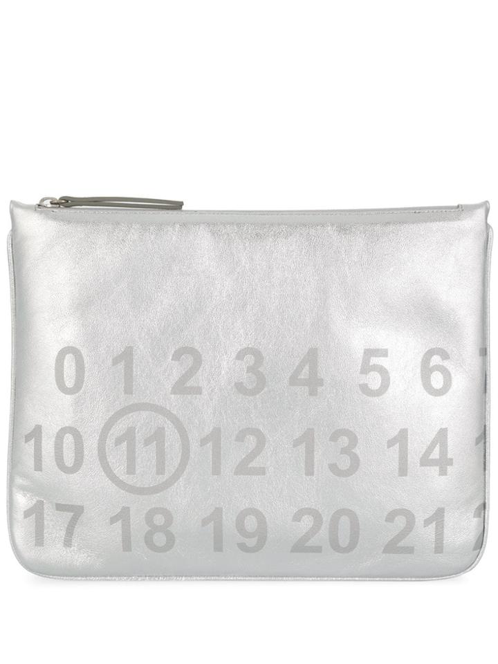 Maison Margiela Envelope Clutch - Silver