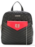 Love Moschino Pouch Detail Quilted Backpack