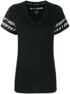Dkny Logo Trim T-shirt - Black