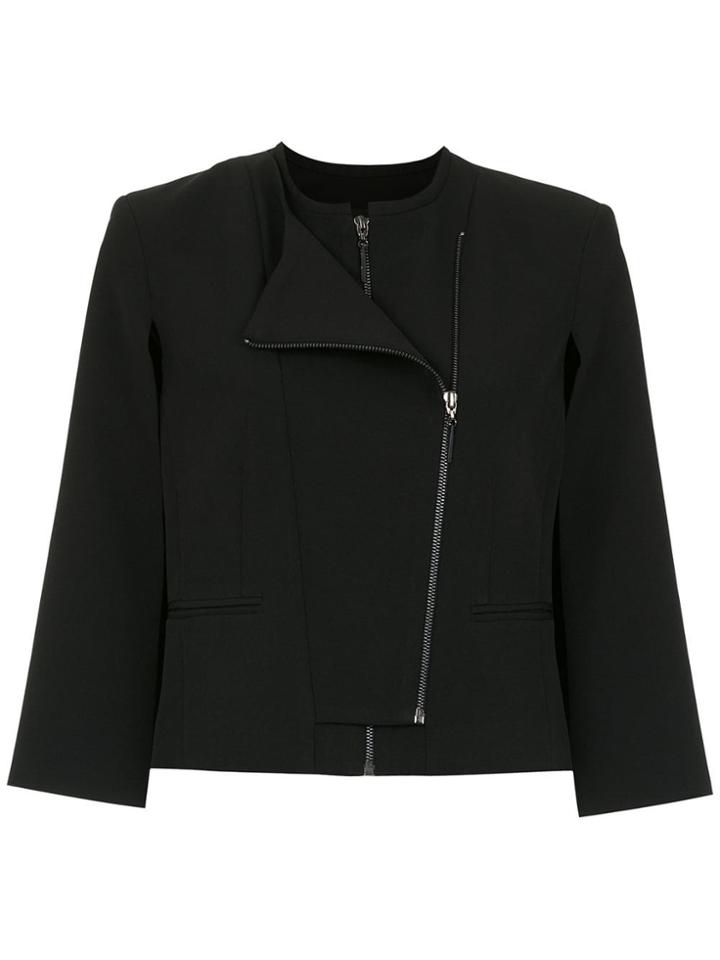 Tufi Duek Zipped Cape Blouse - Black