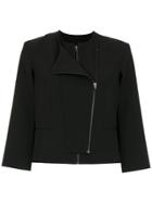 Tufi Duek Zipped Cape Blouse - Black