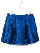 Kenzo Kids 'eye' Pleated Skirt - Blue