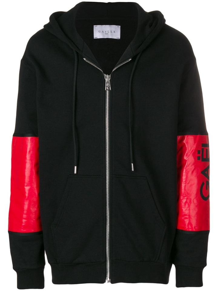 Gaelle Bonheur Logo Print Hoodie - Black