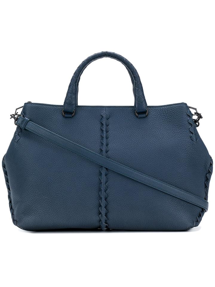 Bottega Veneta Braided Detailing Tote - Blue