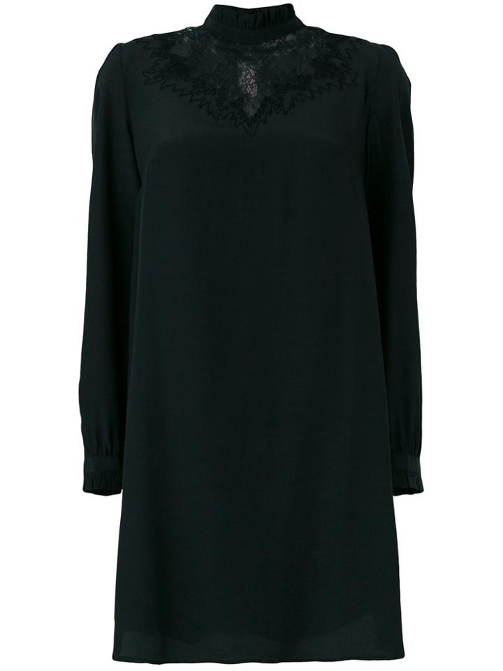 Paul & Joe Lace Insert Shift Dress - Black