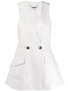 Givenchy Sleeveless Blazer Jacket - White