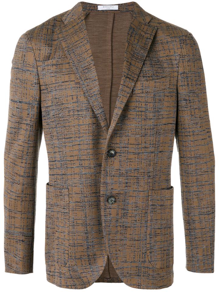Boglioli Woven Blazer - Brown