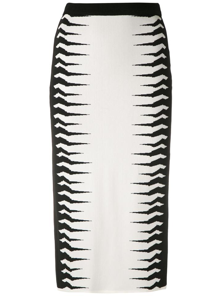 Nk Julia Bicolor Jacquard Skirt - Multicolour