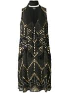 Just Cavalli Bead Embellished Dress - Black