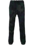 Sacai Pixelated Regular Track Pants - Green
