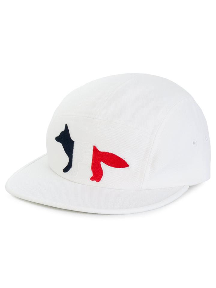 Maison Kitsuné Embroidered Logo Cap - White