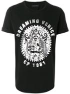 Christian Pellizzari Dreaming Venice Foil Print T-shirt - Black