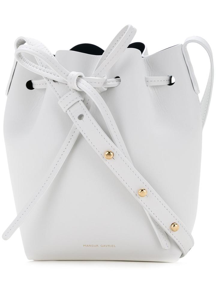 Mansur Gavriel - Mini Mini Bucket Bag - Women - Leather - One Size, White, Leather
