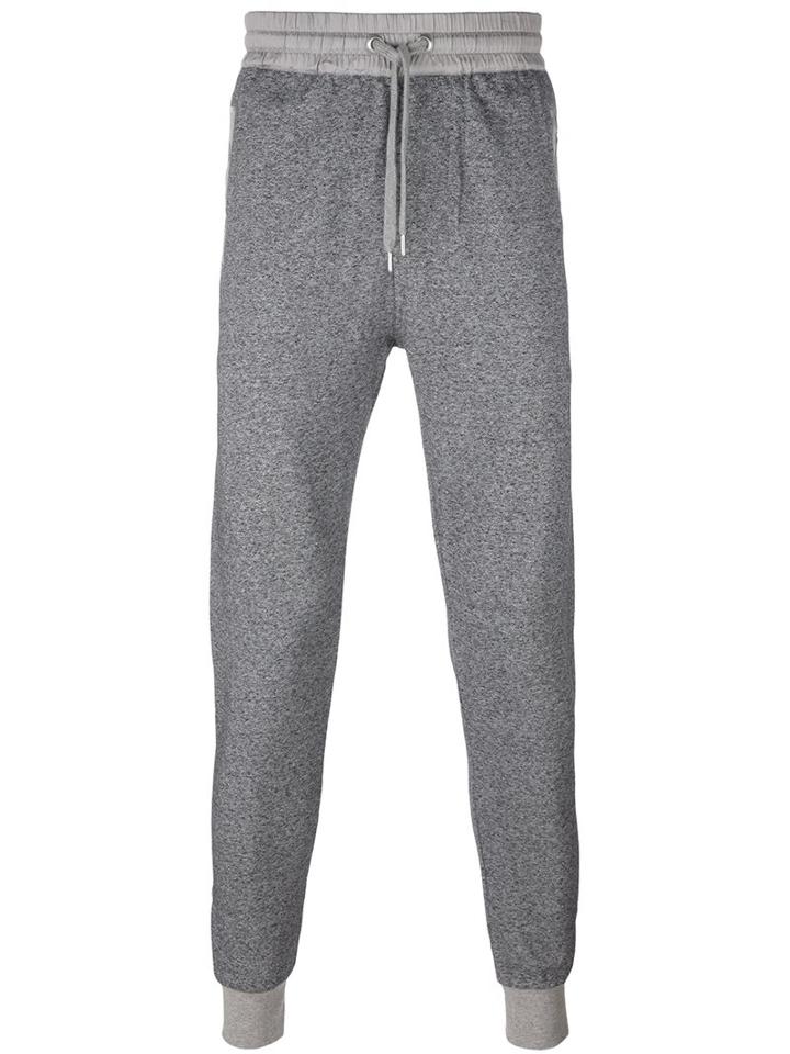 Burberry Cuffed Track Pants, Men's, Size: Xl, Grey, Cotton