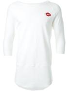 Dresscamp Chest Print T-shirt, Adult Unisex, Size: Medium, White, Cotton/polyurethane
