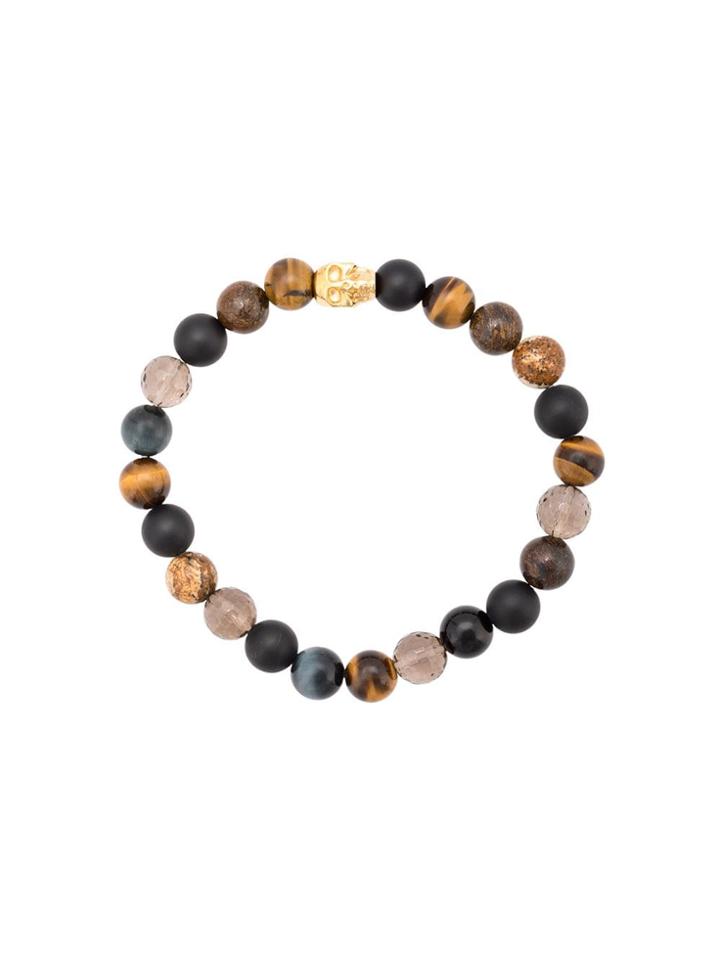Nialaya Jewelry Tiger Eye, Jasper And Onyx Beaded Bracelet -