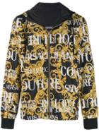 Versace Jeans Couture Barocco Print Hooded Jacket - Yellow
