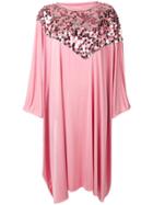 Mm6 Maison Margiela Sequin Trim Cape Dress - Pink