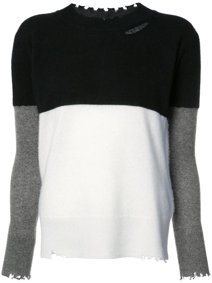 Rta Colour Block Jumper, Women's, Size: Xs, Black, Cashmere