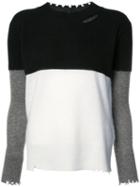 Rta Colour Block Jumper, Women's, Size: Xs, Black, Cashmere