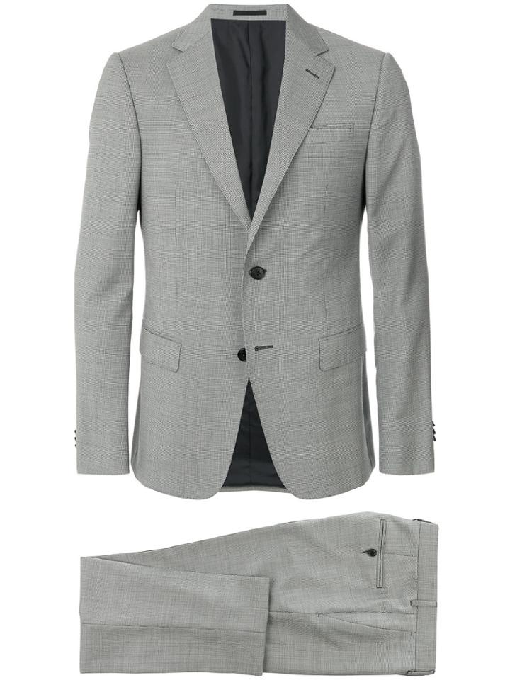 Z Zegna Micro Herringbone Suit - Grey