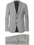 Z Zegna Micro Herringbone Suit - Grey