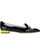 Chiara Ferragni Flirting Slippers, Women's, Size: 40, Black, Leather/patent Leather