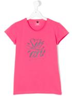 Armani Junior - Printed T-shirt - Kids - Cotton/spandex/elastane - 16 Yrs, Pink/purple
