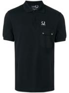 Raf Simons X Fred Perry Logo Patch Polo Shirt - Black