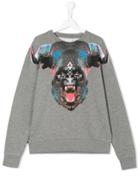 Marcelo Burlon County Of Milan Kids Teen Printed Sweatshirt - Grey