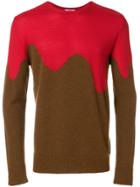 Cmmn Swdn Contrast Knitted Sweater - Brown
