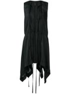 Vera Wang Plunge Mini Dress - Black