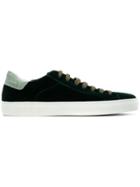 Hide & Jack Velvet Lace-up Sneakers - Green