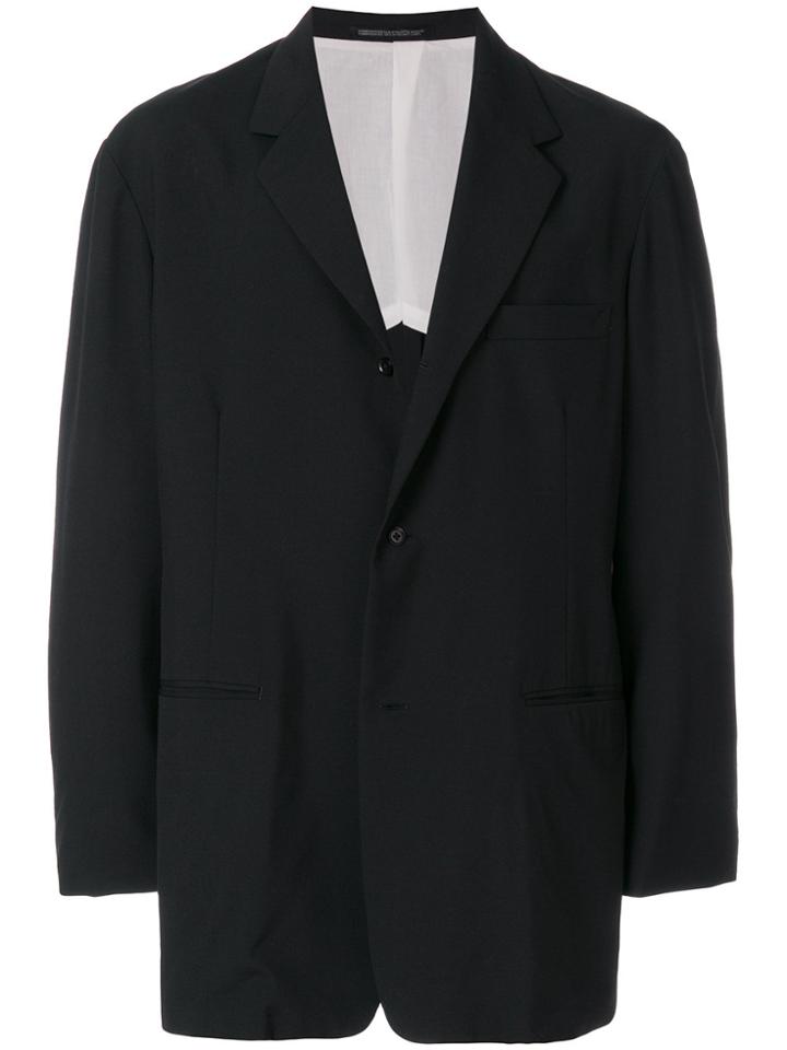 Yohji Yamamoto Vintage Loose Fit Blazer - Black